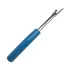 Despicator cusaturi mic pentru descusut tivuri, buzunare, nasturi si orice tip de cusatura, lungime 7cm, maner albastru