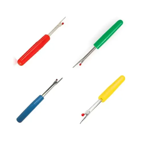 Despicator cusaturi mic pentru descusut tivuri, buzunare, nasturi si orice tip de cusatura, lungime 7cm, maner diverse culori