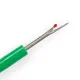 Despicator cusaturi mic pentru descusut tivuri, buzunare, nasturi si orice tip de cusatura, lungime 7cm, maner verde