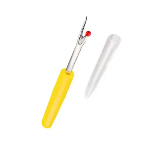 Despicator cusaturi mic pentru descusut tivuri, buzunare, nasturi si orice tip de cusatura, lungime 7cm, maner diverse culori