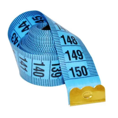 Centimetru clasic de croitorie, ambele fete in cm, diverse culori, cutie 12 buc, 150 cm