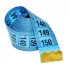 Centimetru clasic de croitorie, ambele fete in cm, 150 cm, albastru