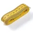 Centimetru clasic de croitorie, ambele fete in cm, 150 cm, galben