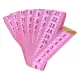 Centimetru clasic de croitorie, ambele fete in cm, 150 cm, roz