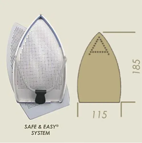 Talpa de protectie din teflon cu rama de aluminiu pentru fier de calcat, 185x115mm