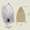 Talpa de protectie din teflon cu rama de aluminiu pentru fier de calcat, 195x105mm
