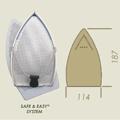 Talpa de protectie din teflon cu rama de aluminiu pentru fier de calcat, 187x114mm