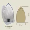 Talpa de protectie din teflon cu rama de aluminiu pentru fier de calcat, 198x114mm