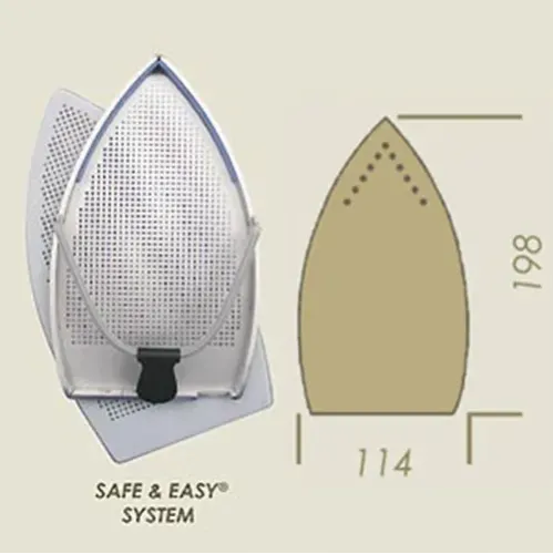 Talpa de protectie din teflon cu rama de aluminiu pentru fier de calcat, 198x114mm