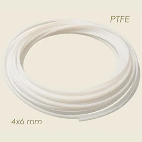 Furtun din teflon pentru vapori, aer si apa, Ø 4×6 mm - PTFE