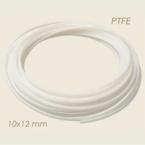 Furtun din teflon pentru vapori, aer si apa, Ø 10×12 mm - PTFE