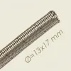 Furtun din teflon cu invelis din otel inoxidabil impletit, Ø 13×17 mm