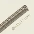Furtun din teflon cu invelis din otel inoxidabil impletit, Ø 13×17 mm