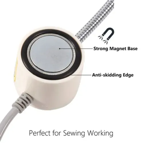 Lampa ergonomica cu 20 leduri, cu suport magnetic, pentru masini de cusut, 220V