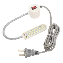 Lampa ergonomica cu 20 leduri, cu suport magnetic si stecher pentru priza, pentru masini de cusut, 220V