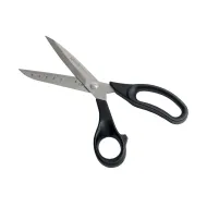 Foarfeca de croitorie de uz casnic si profesional din otel inoxidabil, cu rigla in cm gravata pe lama interioara, manere inegale, Premax, 24cm (9-1/2″)