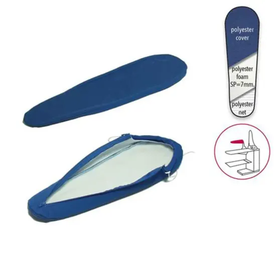 Husa standard PRONTO-STIRO de brat manecar pentru masa de calcat, poliester cu spuma siliconata grosime 7mm, albastru inchis