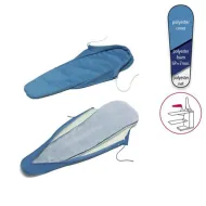 Husa standard PRONTO-STIRO de brat manecar pentru masa de calcat, poliester cu spuma siliconata grosime 7mm, albastru cerului