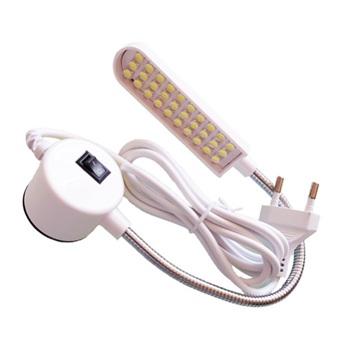 Lampa ergonomica cu 30 leduri, cu suport magnetic, pentru masini de cusut, cu stecher pentru priza, 220V