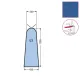 Husa U3 pentru masa de calcat mica, snur de prindere la varf, 100% poliester, 1.200x450x340mm, albastru