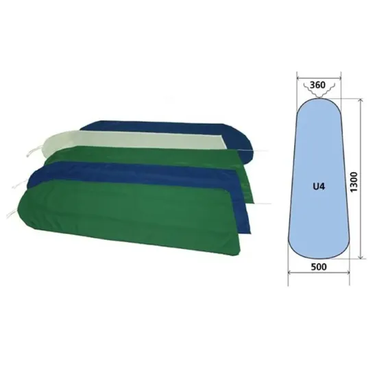 Husa U4 pentru masa de calcat, snur de prindere la varf, 100% bumbac, 1.300x500x360mm, ecru
