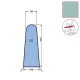 Husa U2 pentru masa de calcat, snur de prindere la varf, 100% poliester stretch, 1.300x500x360mm, verde