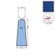 Husa U3 mica pentru masa de calcat, snur de prindere la varf, 100% poliester stretch, 1.200x450x340mm, albastru