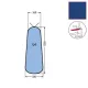 Husa U4 pentru masa de calcat, snur de prindere la varf, 100% poliester stretch, 1.300x500x360mm, albastru