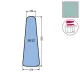 Husa PA52 pentru presa, 100% poliester stretch, 1.300x410x280mm, verde
