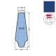 Husa PA 50 pentru presa, 100% poliester stretch, 1.270x440x230mm, albastru