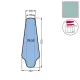 Husa PA 50 pentru presa, 100% poliester stretch, 1.270x440x230mm, verde
