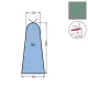 Husa U6 MAXI pentru masa de calcat, snur de prindere la varf, 65% poliester, 35% bumbac, 1.320x530x330mm, verde