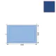 Husa pentru masa de calcat rectangulara, cu snur de prindere, 100% poliester, 1.500x1.000mm, albastru