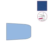 Husa pentru raftul inferior al mesei de calcat, 100% poliester, 830x490mm, albastru