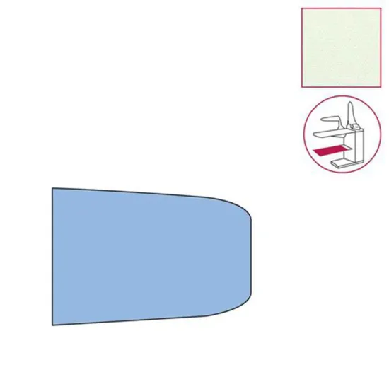 Husa pentru raftul inferior al mesei de calcat, 100% poliester, 830x490mm, alb
