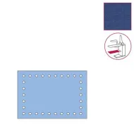 Husa cu gauri pentru nasturi pentru raftul inferior al mesei de calcat, 100% poliester, 900x380mm, albastru inchis