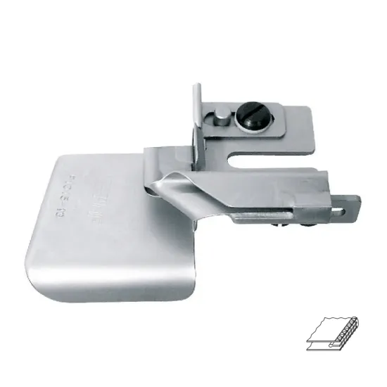 Dispozitiv reglabil pentru introdus piping, materiale medii, pentru masini de surfilat, latime piping 10-20mm