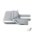 Dispozitiv pentru introdus piping, materiale medii, pentru masini de surfilat, latime piping 8-20mm