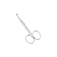 Foarfeca de broderie cu varf curbat din otel carbon C50 placat cu nichel, manere egale, Premax, colectia Classica, 10cm (4")