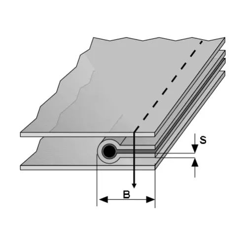 Dispozitiv de pipping cu inserarea unui cordon pentru materiale de grosime medie, intrare 18-35mm, iesire 9-17,5mm