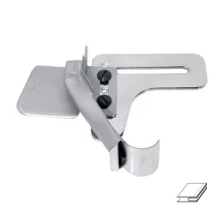 Dispozitiv pentru inserat pipping, materiale de grosime medie, pentru masini de cusut simple plane, intrare 12-90mm, iesire 9-45mm