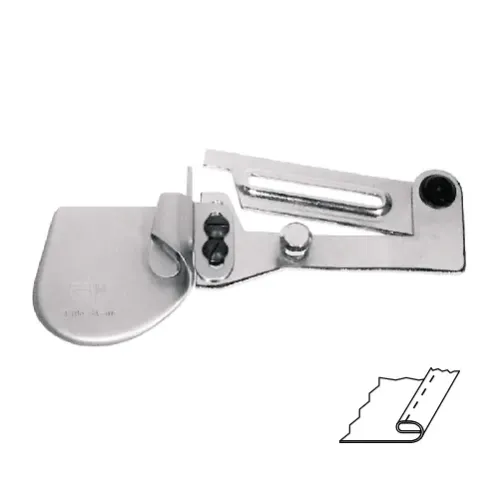 Dispozitiv dubla intoarcere superioara pentru buzunare curbe si drepte, ghidaj cu deschidere, pentru masini simple, materiale medii, iesire 4-18mm