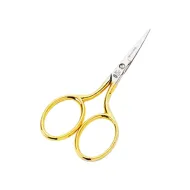 Foarfeca de broderie din otel C50 placat cu nichel, manere egale, Premax, colectia Oro, 7cm (2-3/4")