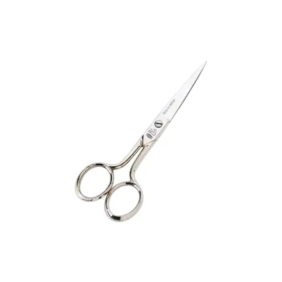 Foarfeca de cusaturi de uz casnic si profesional din otel carbon C50 nichelat, manere egale, Premax, colectia Classica, 15cm (6")