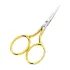 Foarfeca de broderie din otel C50 placat cu nichel, manere egale, Premax, colectia Oro, 11.5cm (4-1/2")
