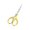 Foarfeca de broderie din otel C50 placat cu nichel, manere egale, Premax, colectia Oro, 9cm (3-1/2")