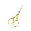 Mini foarfeca de broderie din otel C50 placat cu nichel, manere egale, Premax, colectia Oro, 9cm (3-1/2")