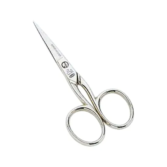 Foarfeca de tesaturi de uz casnic si profesional din otel carbon C50 nichelat, manere egale, Premax, colectia Classica, 10cm (4")