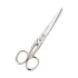 Foarfeca de cusaturi de uz casnic si profesional din otel carbon C50 nichelat, manere egale, Premax, colectia Classica, 18cm (7")