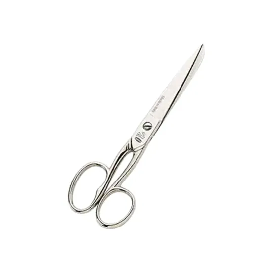 Foarfeca de cusaturi de uz casnic si profesional din otel carbon C50 nichelat, manere inegale, Premax, colectia Classica, 15cm (6")
